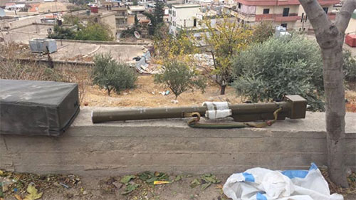 un misil antiaéreo encontrado en la casa del terrorista Detenido en Líbano un proveedor de explosivos a un grupo terrorista
